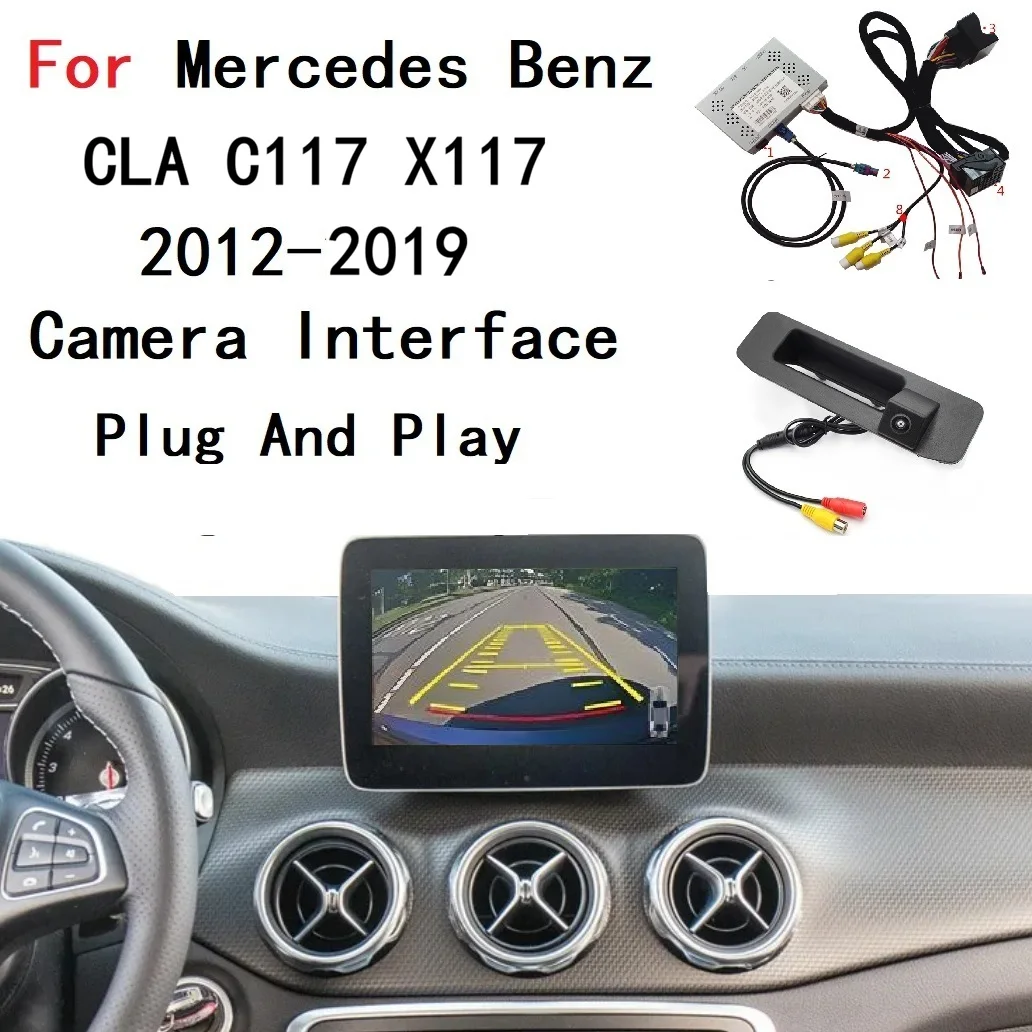 Interface de caméra de recul pour Mercedes Benz Classe CLA W117 C117 X117 2012-2019 Adaptateur caméra avant arrière