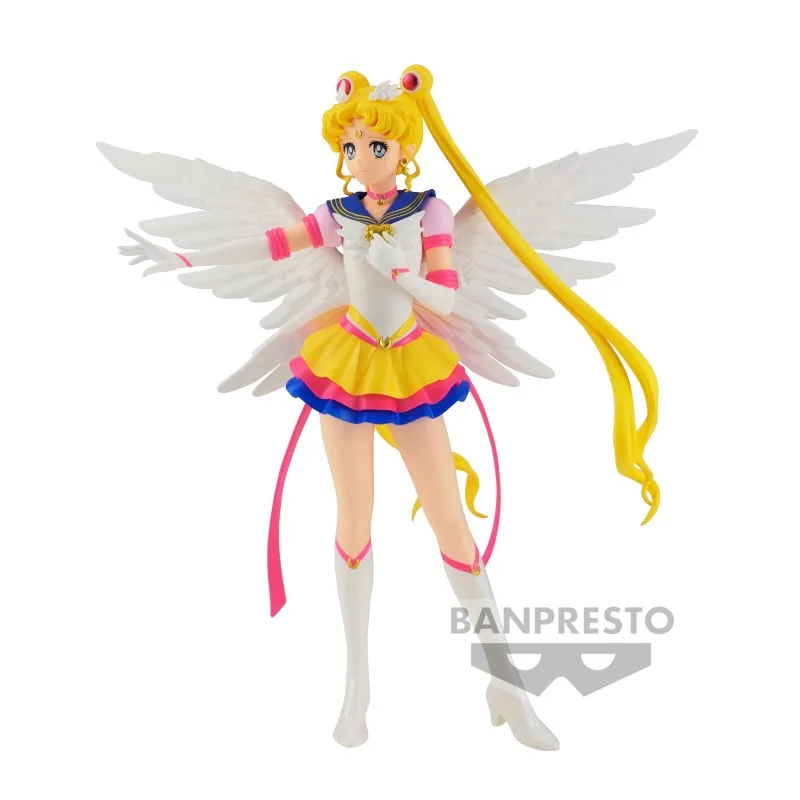 Bandai Sailor Moon Cosmos Anime GLITTER&GLAMOURS ETERNAL SAILOR MOON Action Figure Toy For Kids Gift Collectible Model Ornaments