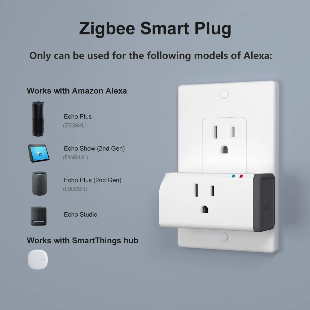 SONOFF S31 Lite ZB Zigbee Plug 15A Smart Socket US Type Wireless Plug eWeLink APP / Voice Control Support Alexa SmartThings Hub