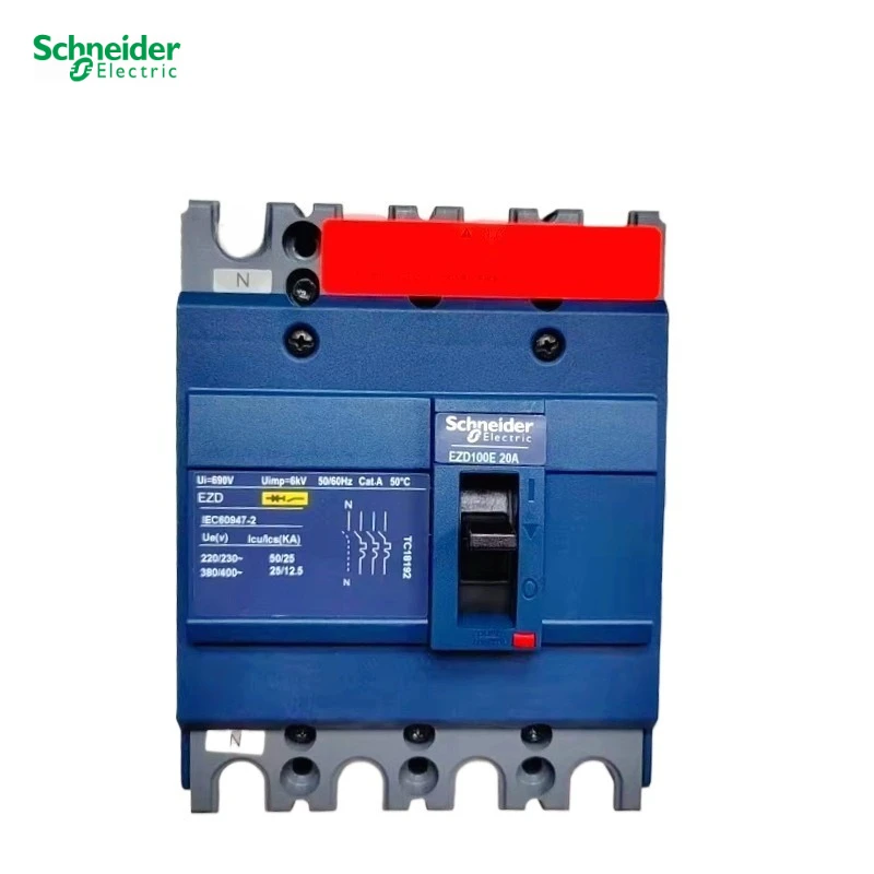 Schneider Electric EZD100E 20A/25A/30A/40A/50A/60A/80A/100A 3P Fixed Protection Molded Case Circuit Breaker