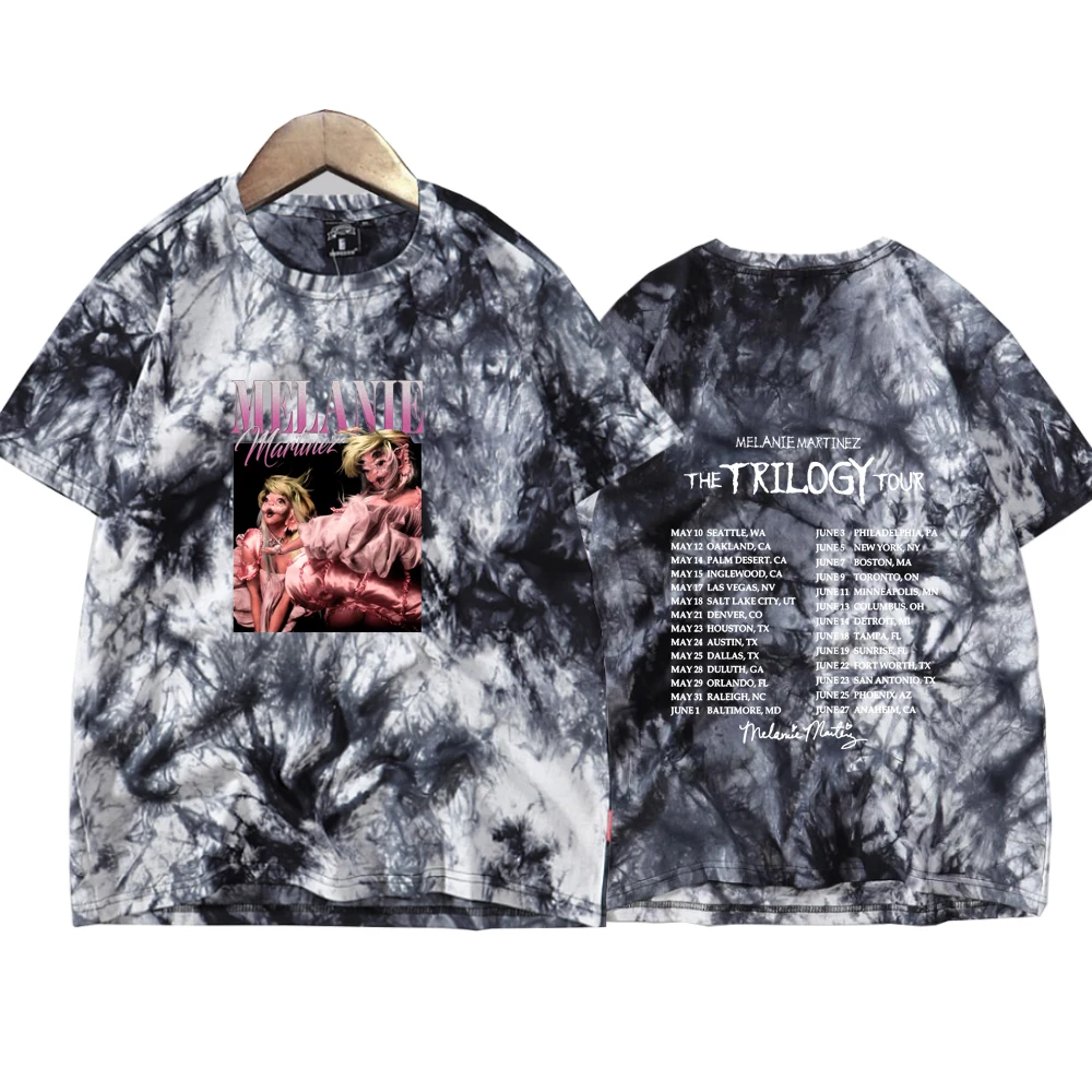 Melanie Martinez The Trilogy Tour 2024 Tie Dye Shirts  Man Woman Harajuku Summer Casual Tee Tops Regular Tops Oversize