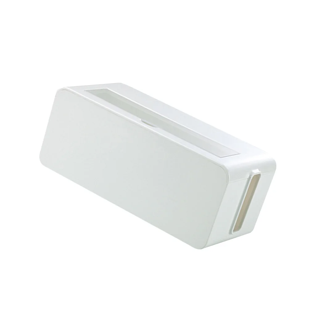 صندوق إدارة الكابلات منظم المقبس البلاستيكي الأبيض مقاس M لتنظيم الكابلات واللوازم المنزلية #5