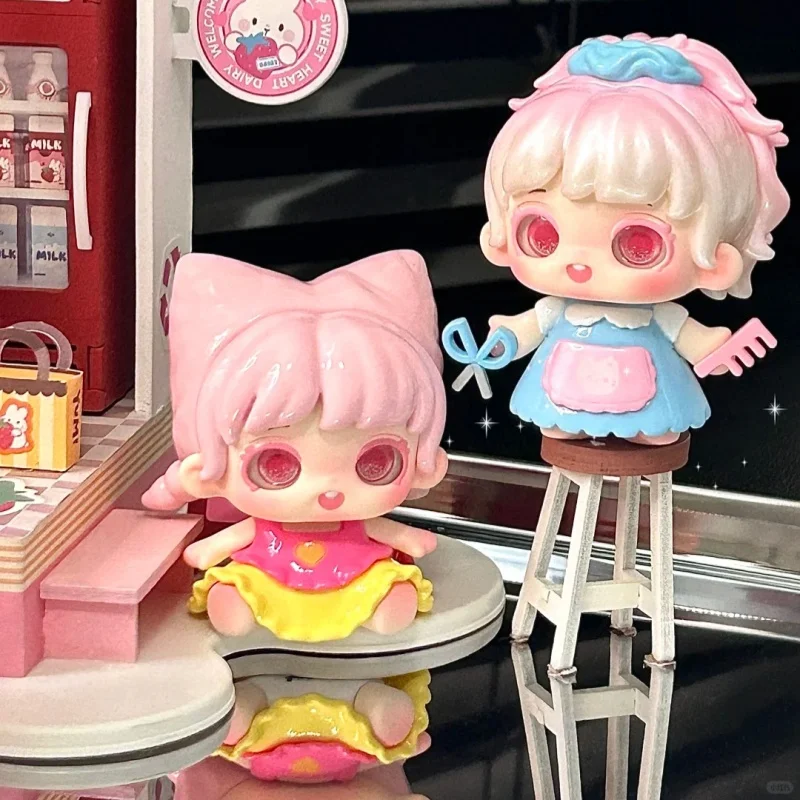 Miana อเนกประสงค์จัดแต่งทรงผม House Series น่ารักเม็ด MINI กล่องตาบอดอินเทรนด์ของเล่นตุ๊กตาสาวคอลเลกชันของขวัญเดสก์ท็อปของเล่นของขวัญ