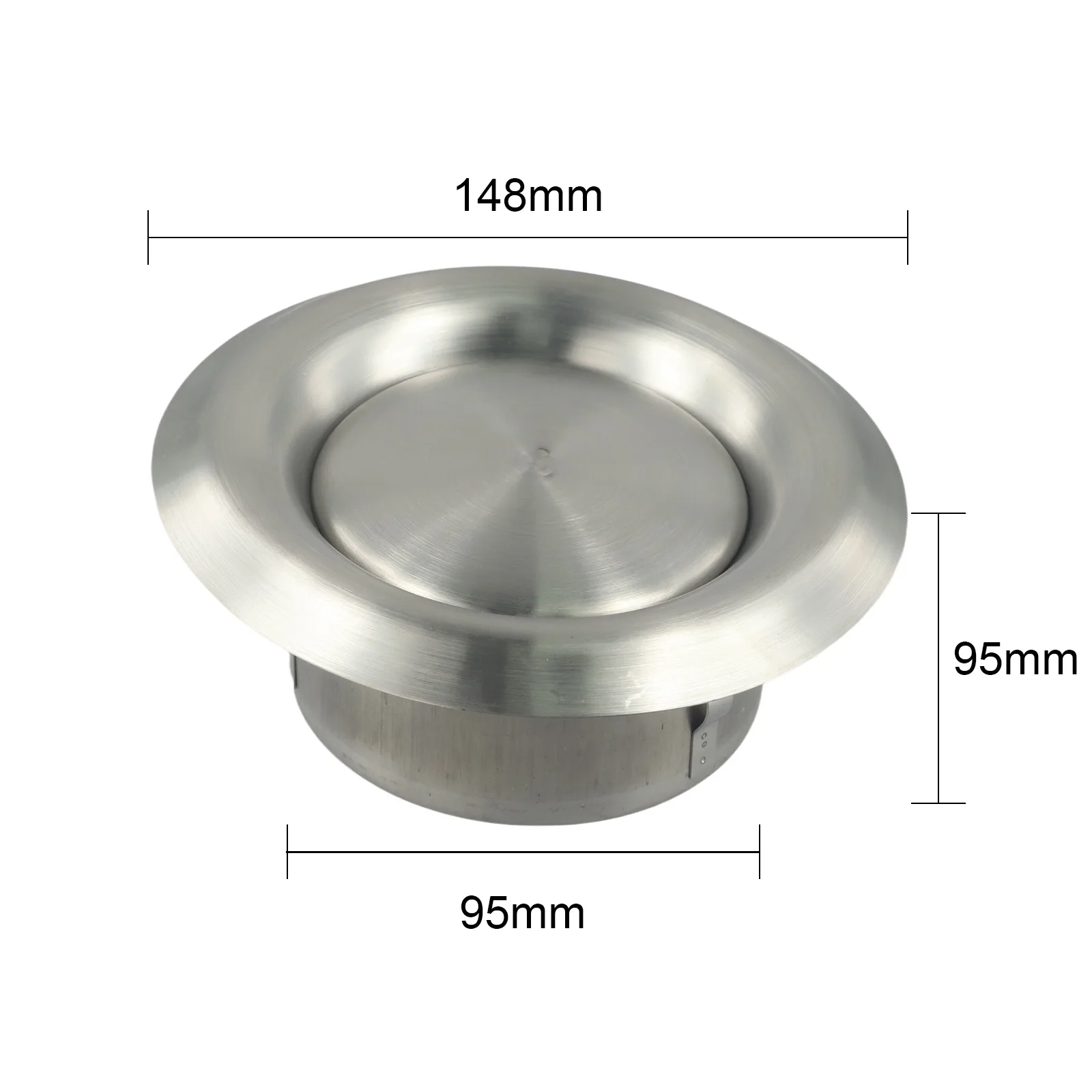 Easy To Install For Air Control Adjustable Vent Grille Airflow Adjustable Vent Wall-mounted Ducts 304 Stainless Steel