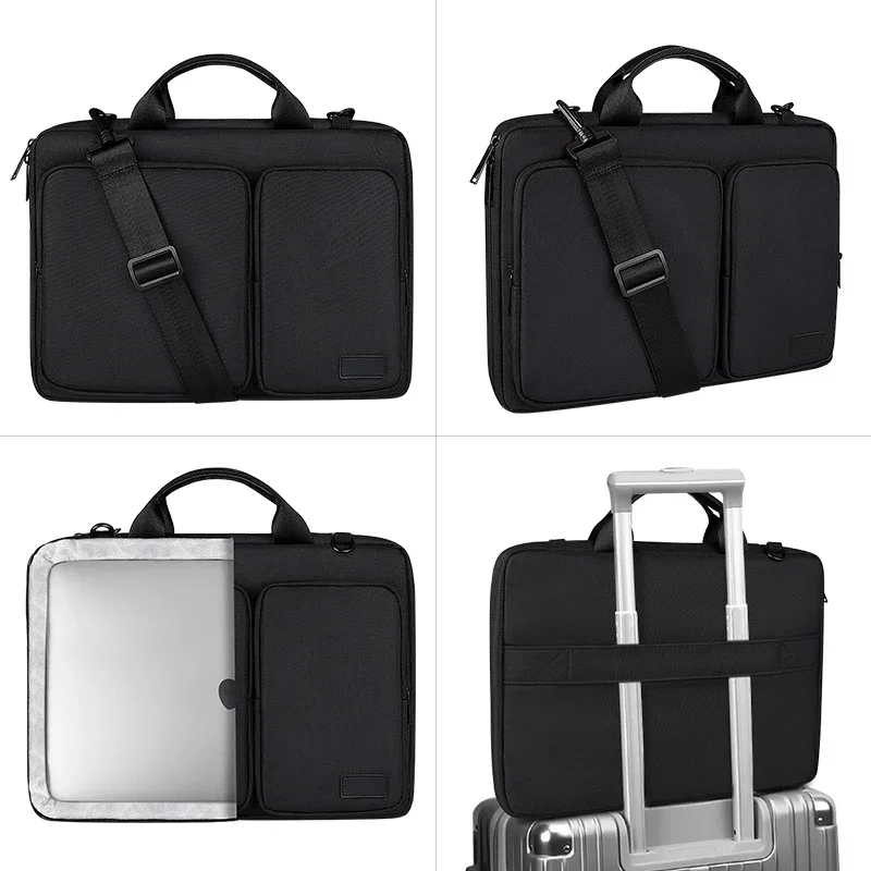 Waterproof Laptop Bag 13.3 14 15.6 16 Inch Notebook Shoulder Case For Macbook Air Pro Cover Sleeve Handbag Women Men Briefcase