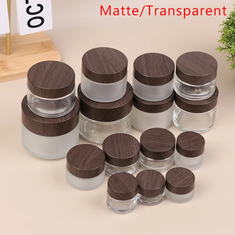 Botellas dispensadoras de viaje para el cuidado Personal, loción, botella de vidrio recargable, almacenamiento de crema para ojos, dispensador sellado, contenedor de tarro cosmético