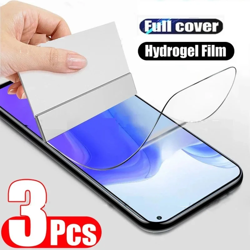 

3Pcs Hydrogel Film For Xiaomi Redmi Note 13 14 12 11 Pro Plus 5G Soft Screen Lens Protector 14 12S 11S 10S 8 9 10