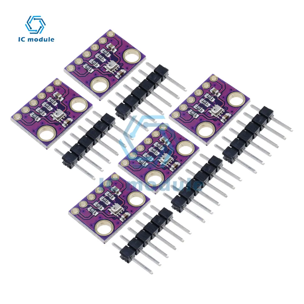 5PCS BMP280 High Precision Atmospheric Pressure Sensor Module 3.3V  Temperature Altitude Sensor Breakout Board for Arduino