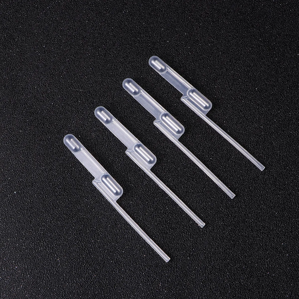 100Pcs Double-Cell Quantitative Pasteur Burette Straw Dropper Plastic Buret White Laboratory Liquid Transfer Pipettes Precision