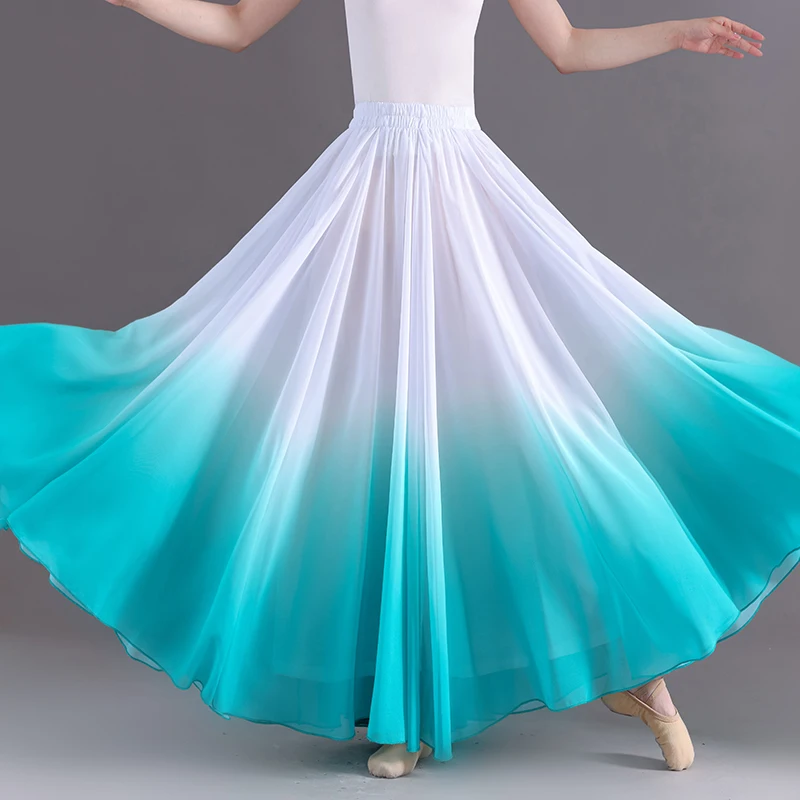 Vestidos de dança flamenca espanhola para mulheres, performance de palco, saias longas, trajes femininos 360 graus