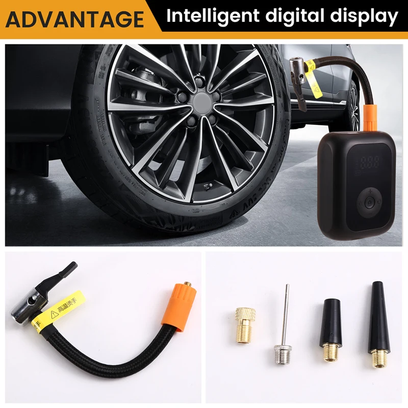 Pompa Udara Mini Pompa Udara Sepeda Listrik Inflator Ban Sepeda Pompa Mini untuk Mobil Sepeda Motor Kompresor Udara Mini