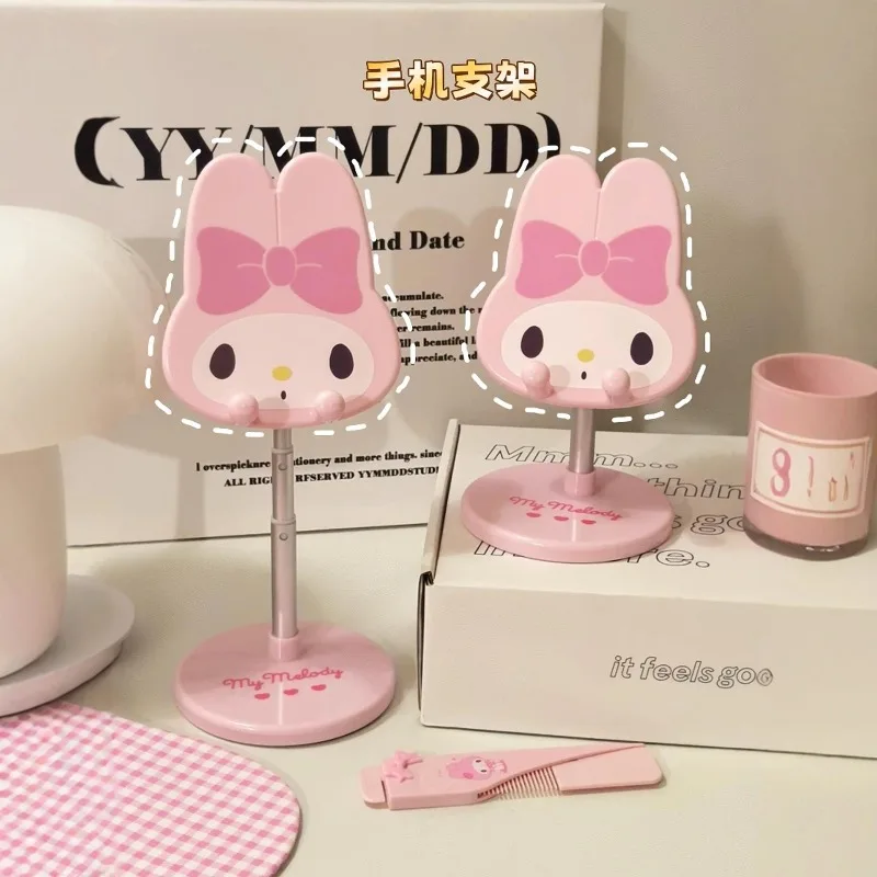 New Sanrio Foldable Phone Stand Melody Kuromi Portable Anti-