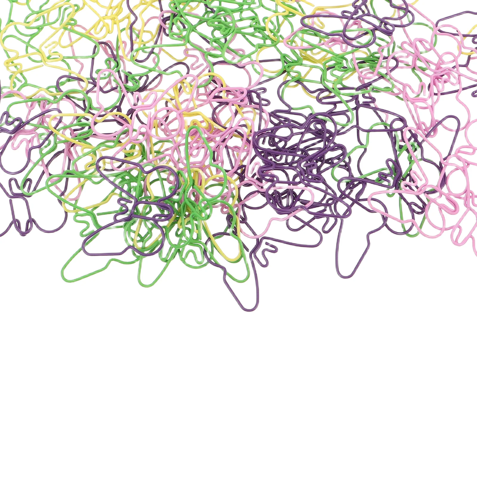 

100pcs Butterfly Shaped Metal Paper Clips Cute Colorful Decorative Office Supply For School Teachers Bookmark Clamps File