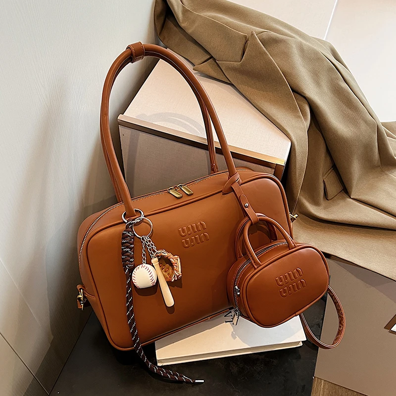 

Vintage Boston Bag for Women New Autumn/Winter Commuter Handheld Pillow Bag Large Shoulder Crossbody Bag Mini Square Box Bags