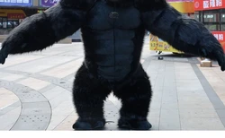 ChristmasGorilla Inflatable Costume For Adult Halloween Plush Furry Mascot Animal Venice Carnival Dress Suit Fursuit Orangutan