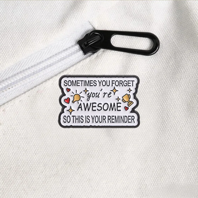 Inspirierende Blumen-Zitat-Emaille-Abzeichen Positive Energie Blumen-Kirsch-Pin Legierungs-Broschen Revers-Rucksack-Schmuck Geschenke für Mädchen – Detail 7
