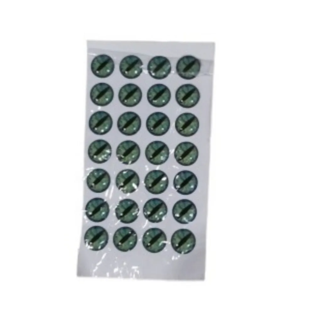

50pcs Holographic Fishing Lure Eyes Simulation 3mm/6mm/9mm/12mm 5D Fish Eyes Adhesive Fake Fish Eyes Artificial Fish Eyes