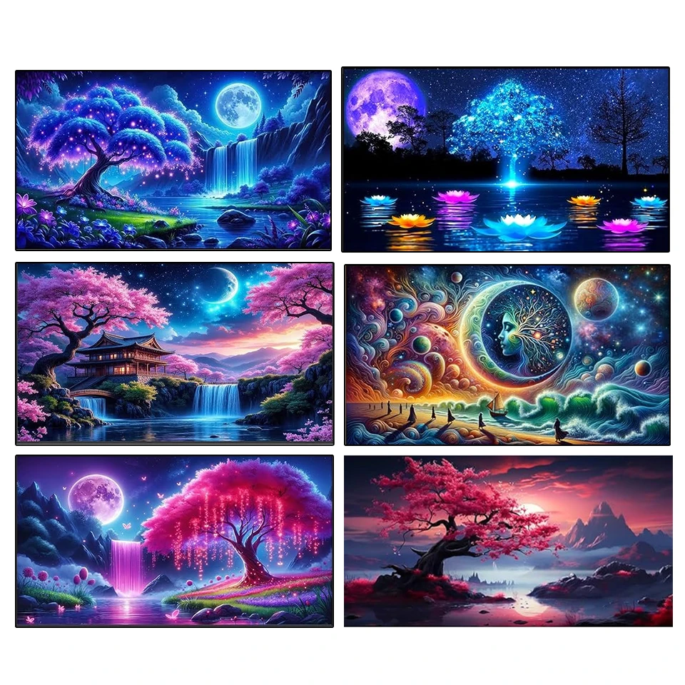 

5D Diamond Painting Dreamy Landscape Life Tree New Product 2026 Mosaic Tree Painting Rhinestone Gift Decoration Craft Set