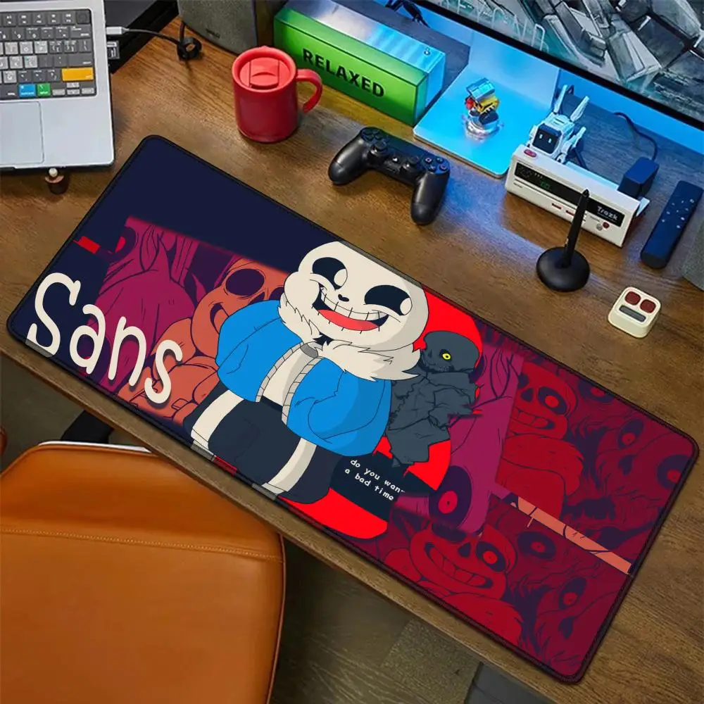 Podkładka pod mysz Undertale Sans Frisk, gumowa mata, podkładka pod laptopa XXL, podkładka pod mysz do notebooka, akcesoria dla graczy, na stół komputerowy, do gier