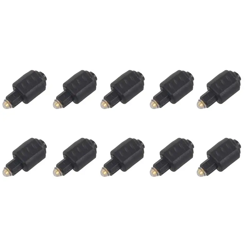10X Mini Optical Audio Adapter 3.5MM Female Jack To Digital Toslink Male Plug For Amplifier