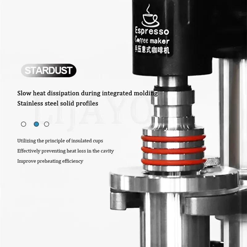 Stainless Steel Manual Lever Espresso Coffee Machine Hot Water Heating Extracting Espresso Coffee Machine