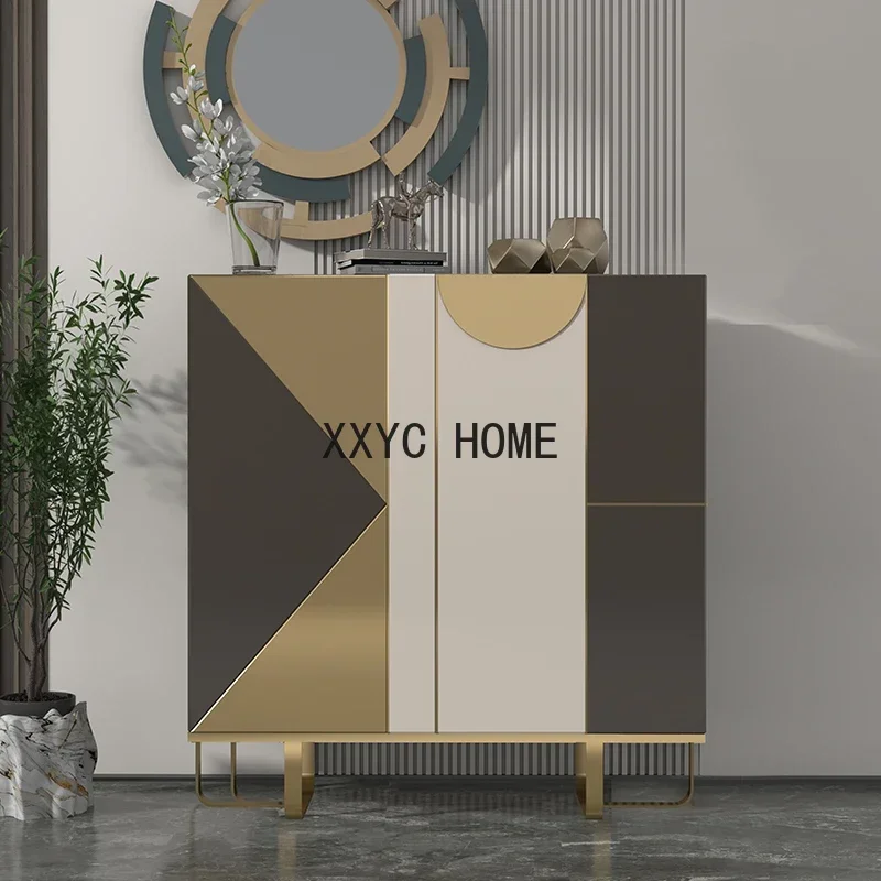 

Light Luxury Shoe Cabinet Entrance Cabinet Home Large Capacity Hall Cabinet Italian Minimalist Locker