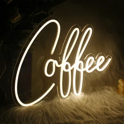 Ineonlife Coffee Shop Neon Sign Led Acrylic Custom Light Christmas Gift Home Party Club Restaurant Room Beautiful Decorate Wall