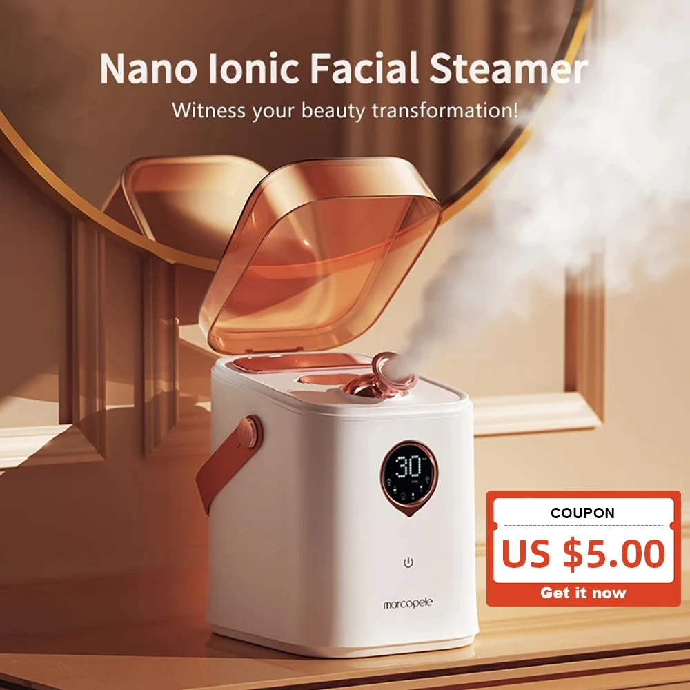 Nano Ionic Face Steamer Deep Clean Moisturizing Steaming Face Skin Care Hot Cold Sprayer Facial Steamer Spa Care Sauna Sprayer