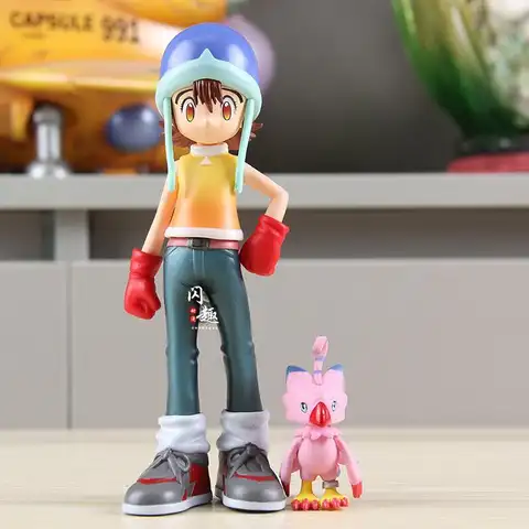 Het Digital Monster Anime Figur Yagami Taichi Ishida Yamato Yagami Hikari Takaishi Takeru Digimon Actionfigurer Modell Leksak Present 12 best sales Funko Pop Digimon - №7