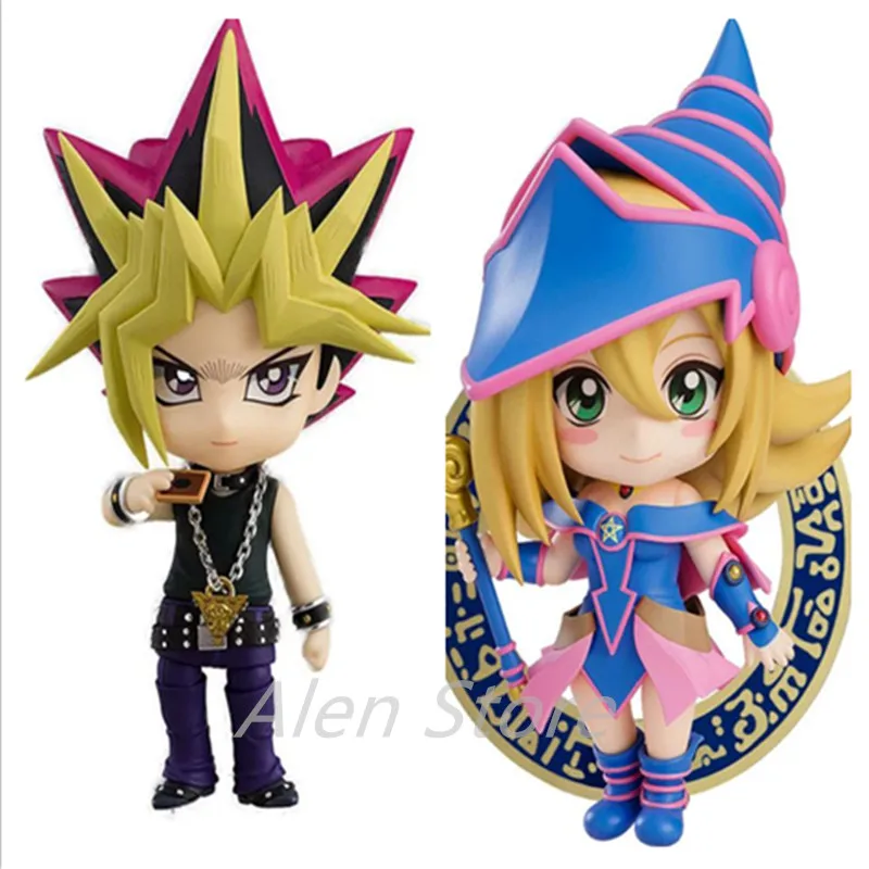 Anime Yu-Gi-Oh! Yami Yugi 1069 Dark Magician Girl 1596 Action Figure Toy Brinquedos Figurine Q Doll