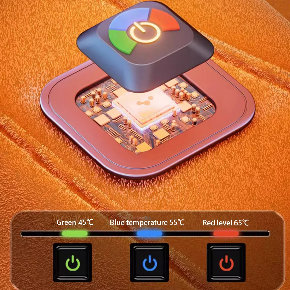 لوحة التدفئة الكهربائية الجسم شتاء دافئ حصيرة السرير وسادة مربعة كرسي مكتب مقعد الجلوس وسادة الأيدي الأرداف قدم سخان دافئ #5