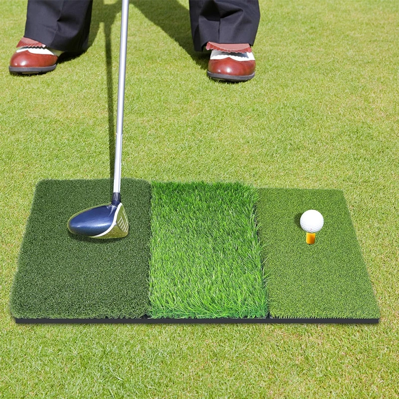Pro Grade 150 X 150 Size Golf Batting Mat Indoor/Outdoor Mini Golf Swing Trainer with Customization Support for Driving Range