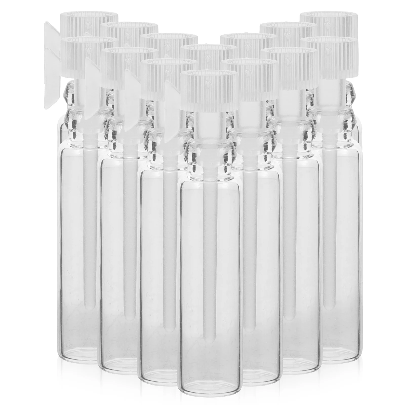 Bouteilles de parfum rechargeables, conteneurs d'huile essentielle, 1ml, Mini rangement de maquillage de voyage Portable Transparent, 100 pièces