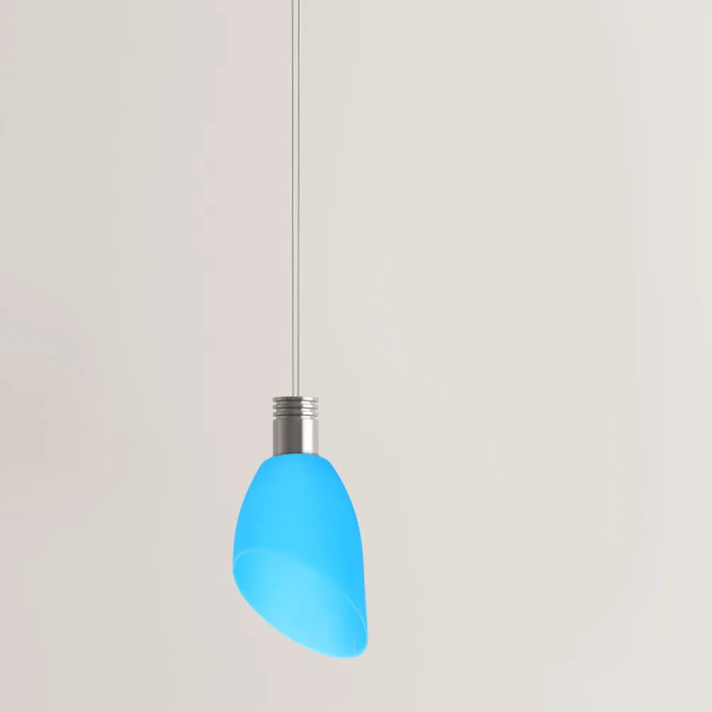 Horseshoe Plastic Lamp Shade Replacement Multi Head Blue Lampshade Decorative Floor Table Wall Light Cover Simple Lamp Cover