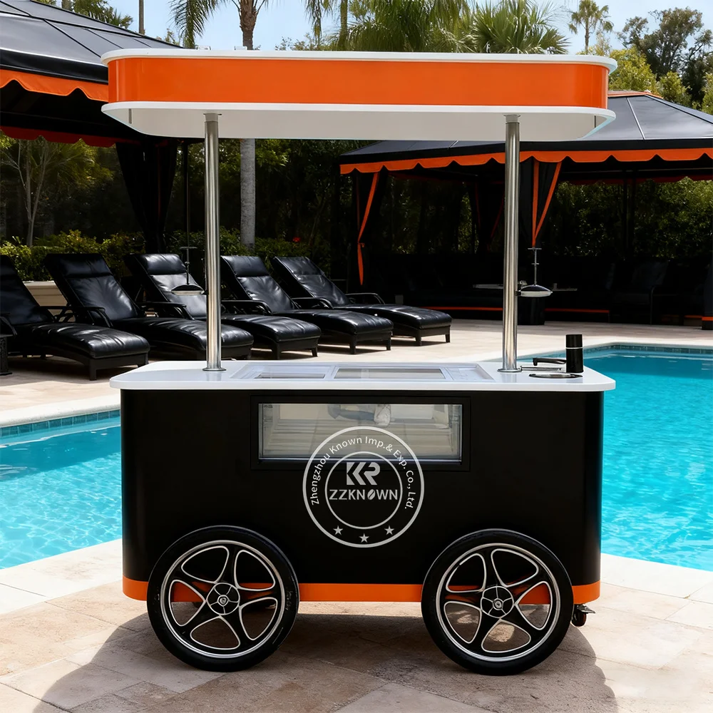 China Supplier Mini Refrigerated Cart Van Ice Cream Carts with Cheap Prices