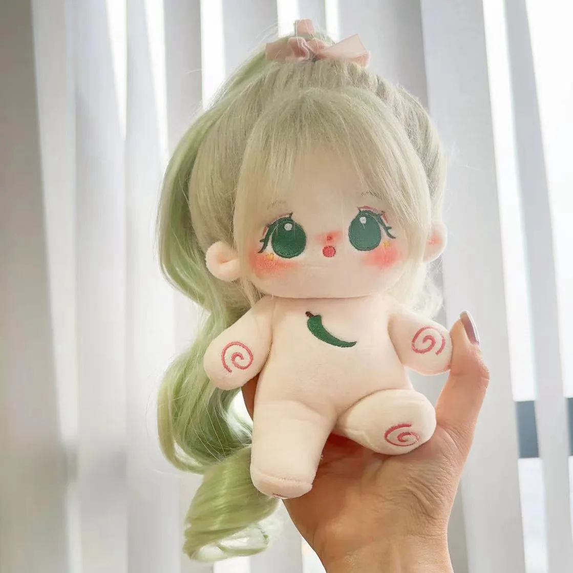 20cm Kawaii DIY Naked Idol Plush Cotton Doll Cute Stuffed Star Figure Dolls Without Clothes Fans Collection Gift for  Girls Kids