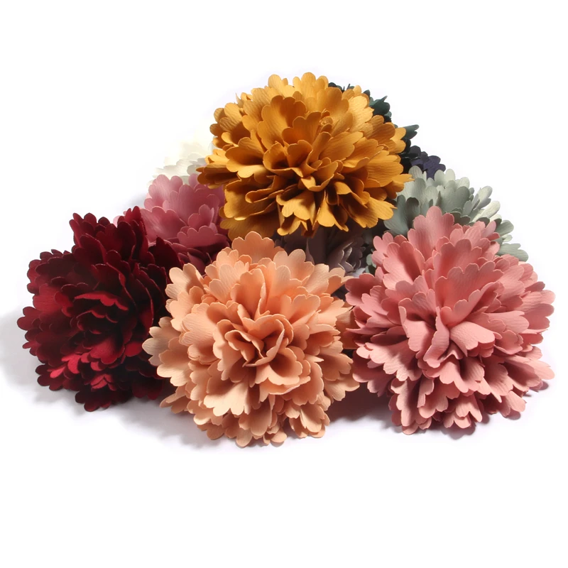 

120Pcs 10cm 3.93" Big Boutique Chiffon Flower Hair Accessories Cute Flowers for Headwear Accessories Home Decoration Flower