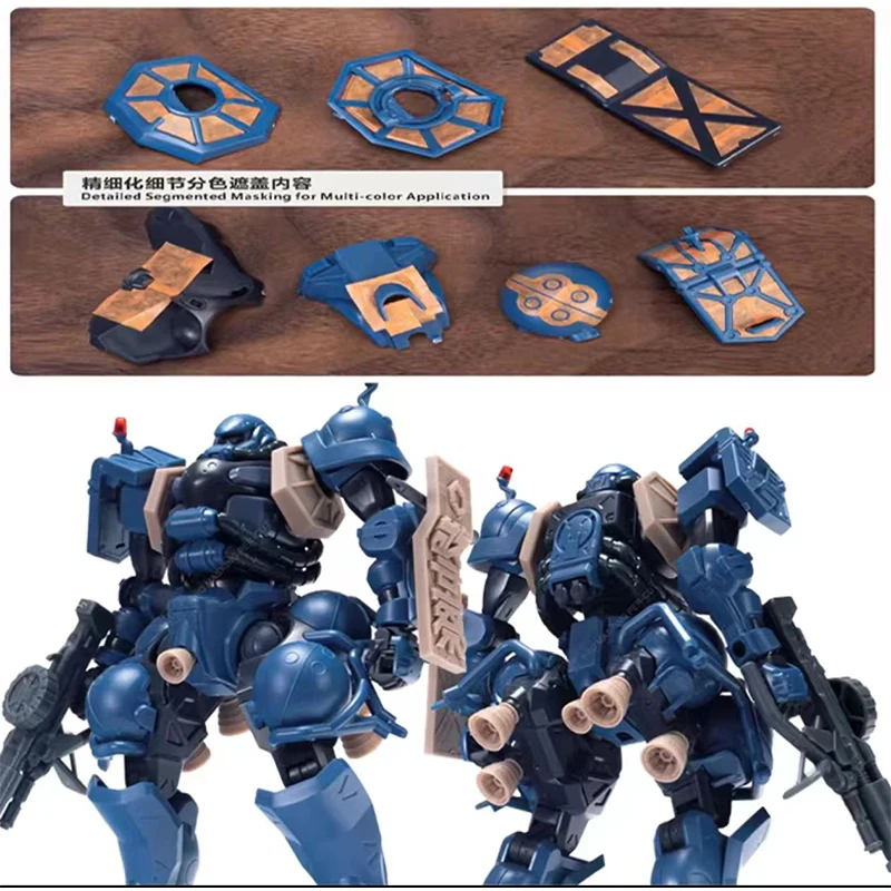 Tas Model Pro Masing قطع تحويل مسبقة القطع أجزاء الأيدي لـ Hg 1/144 Ms-06-Ssp Gquuuux Police Zaku لعبة هدية من الراتنج الأبيض