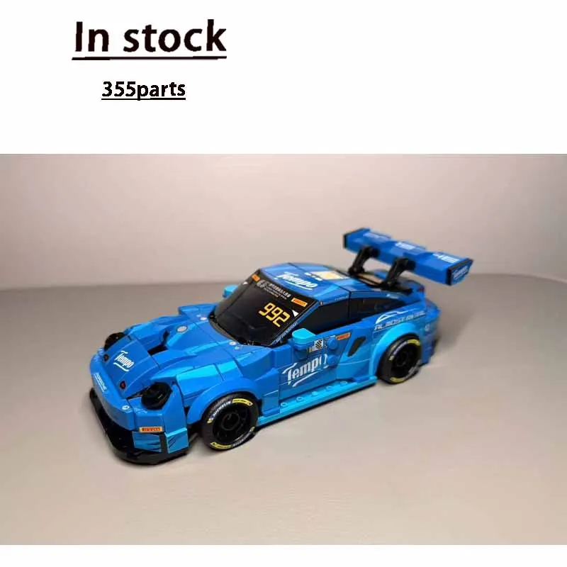 

New Classic Small Urban Sports Racing Car Building Block Model 355 Pieces Boys Children's Birthday Christmas Toy Gift