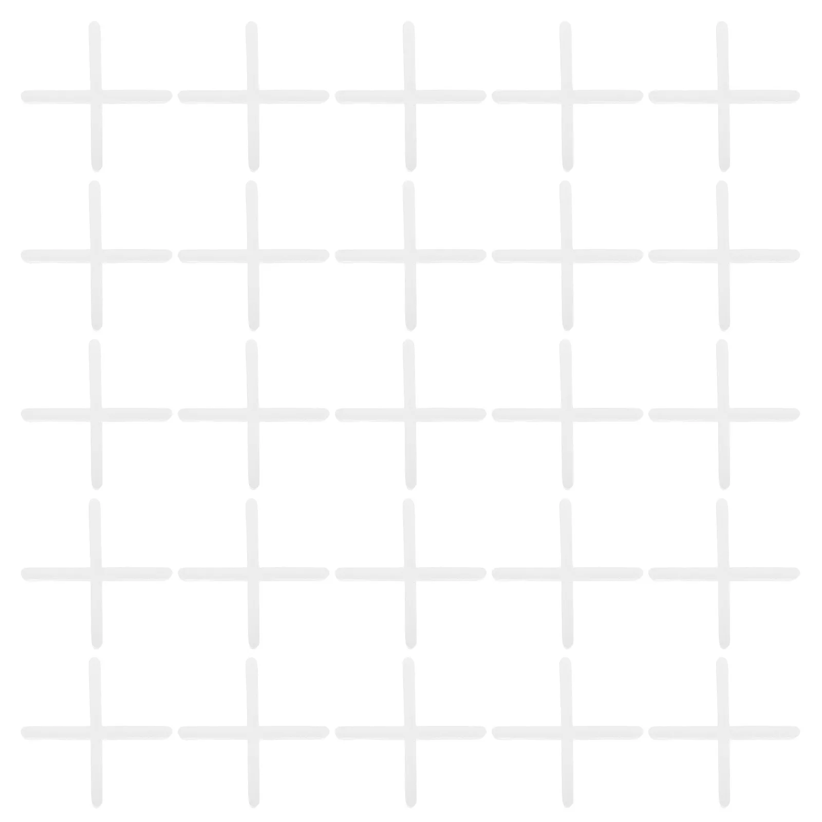 500 قطعة من فواصل البلاط، مشابك تسوية متقاطعة من البلاستيك المتين، تحديد موضع بلاط الجدار والأرضيات الدقيقة، أرضيات محاذاة سهلة