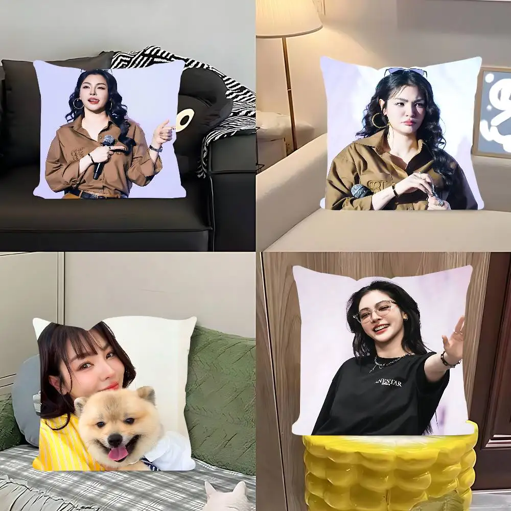 

Model Peraya-Malisorn Stitch Lucky Dragon Pillow Cover Sofa Cushion Cover Home Room Decoration Children Gift