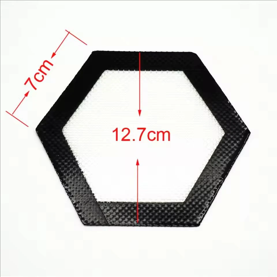 ‌Heat-Resistant Silicone Dab Mat for Oil Wax Smoking Accessories Hexagon Non-Stick Fiber Glass Reinforced Baking Mat
