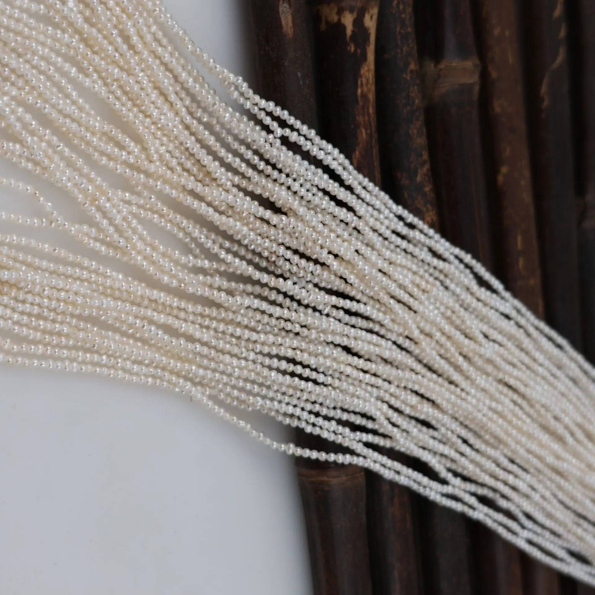 

2.0mm Mini Freshwater Pearl Beads Loose Beads 39cm Strand DIY Jewelry Making Craft for Bracelet Necklace Earrings Accessory
