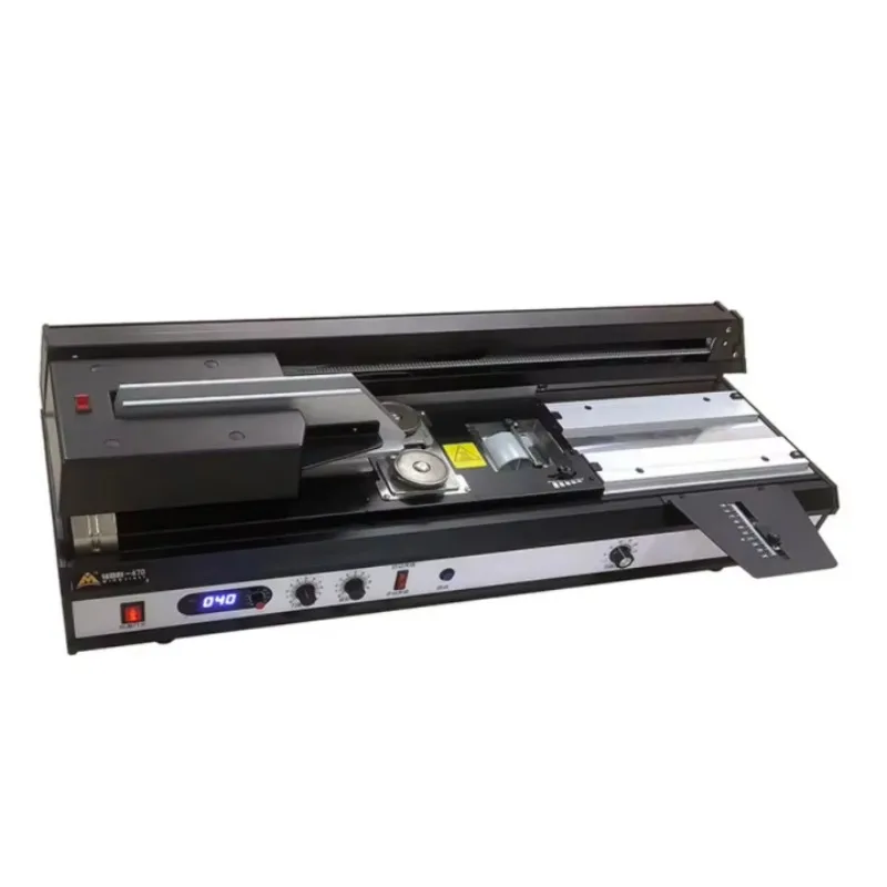 Máquina automática de encadernação de livros de mesa com cola quente 120-180 livros/hora de 45 mm de espessura alimentada por eletricidade