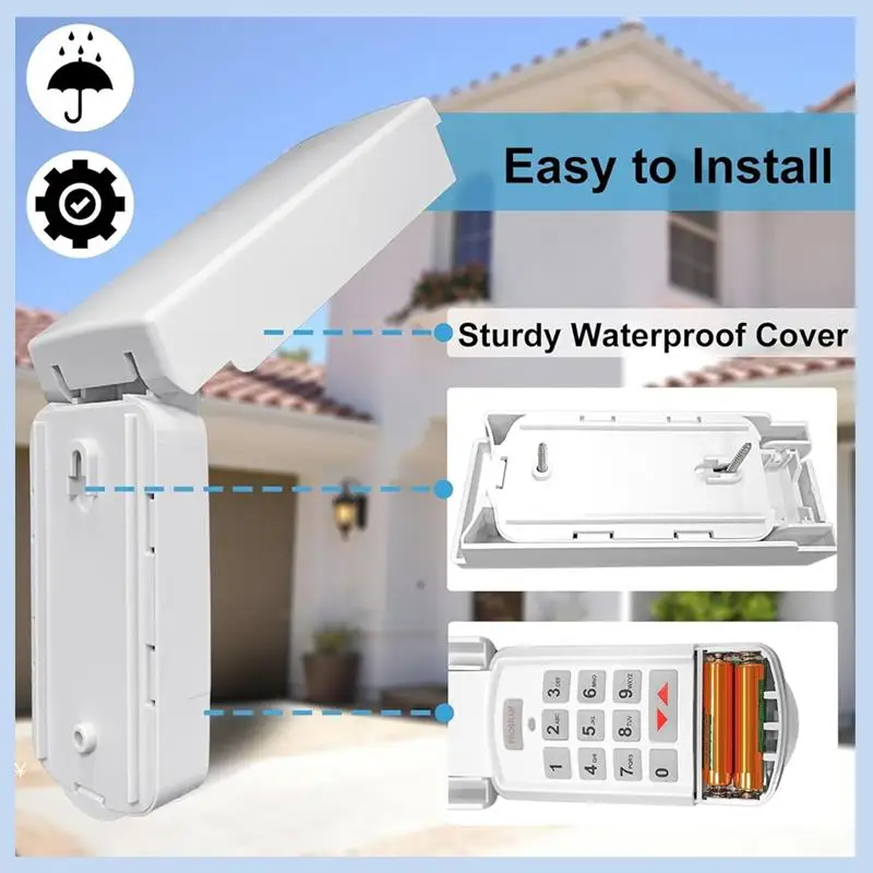MLGB-Garage Door Opener Keypad Replacement, Suitable For All Switch Garage Door Openers,Suitable For Model GK-R/OKP-BX