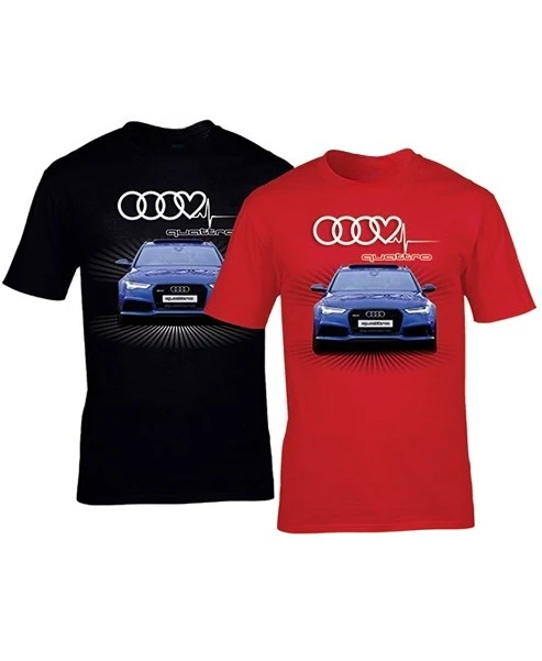 

Топ, новая модная летняя модель Audi с принтом, мужская гоночная брендовая дышащая футболка с короткими рукавами и круглым вырезом, свободный топ для пары