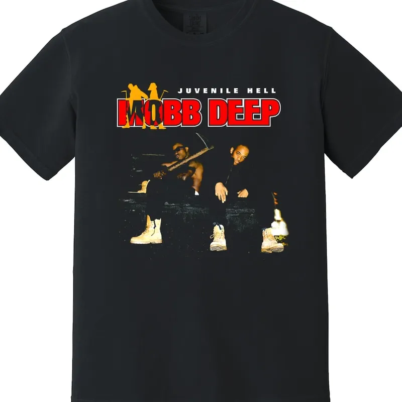 Old School Hip Hop T Shirt - Juvenile Hell - Mobb Deep, 90s boom bap hip hop, Queensbridge, Prodigy