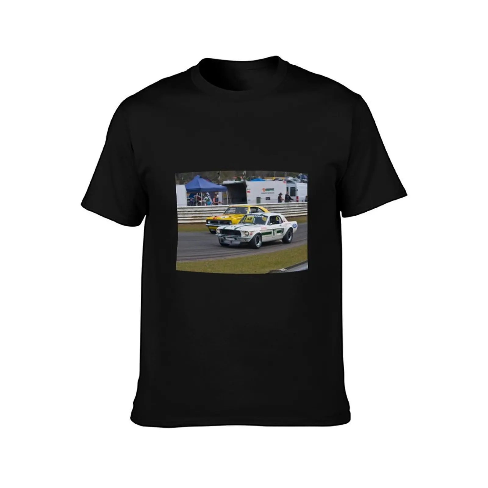 Geoghegan Stang and Beechey Monaro T-Shirt, Summer Casual Cotton Tee, Oversized Streetwear Tops, Vintage Graphic Print