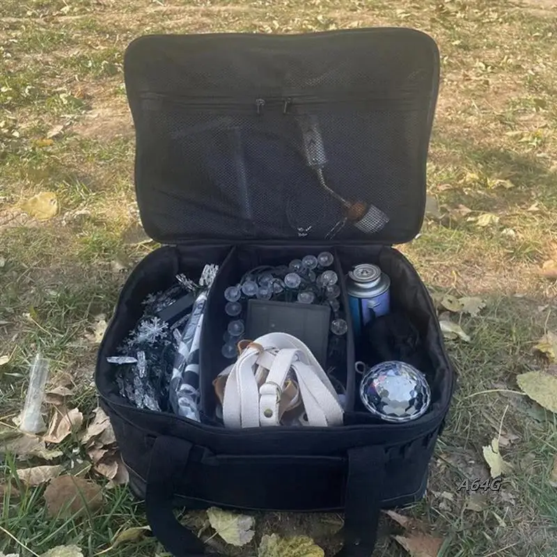 

Outdoor Camping Picnic Bag Hiking Picnic Storage Bag Food Bag Large Storage Light Tableware Picnic Bag