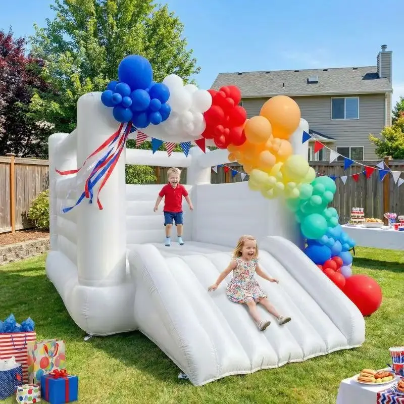 

New arrivals white bounce house 12' oxford Inflatable Yard Decorations Applicable to Brithday/Party Event outdoor Parties